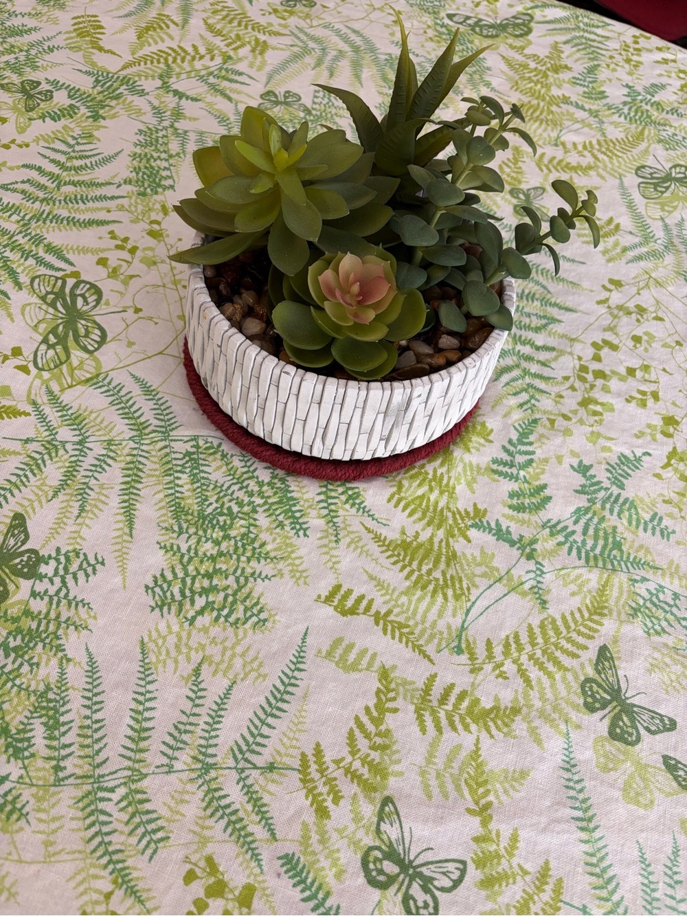 Fern and Butterfly Tablecloth